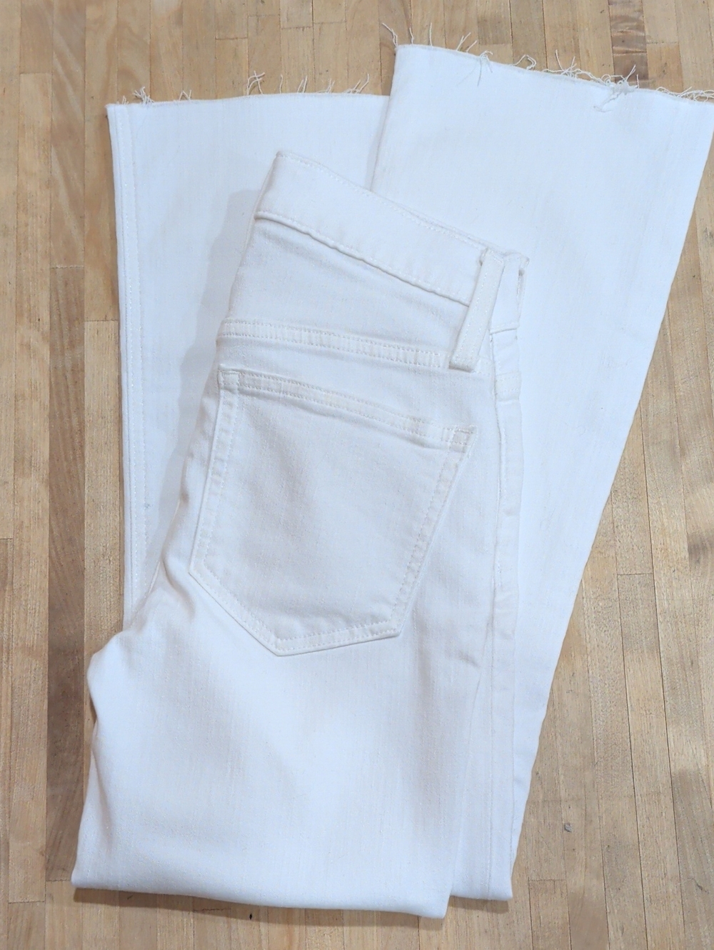 NWT J. Crew White Boot Cut Jeans Size 23 Petite